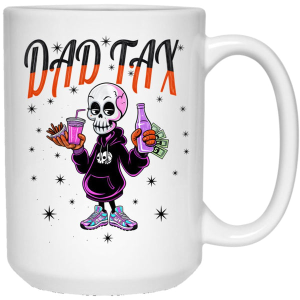 Dad Tax Classic Mug White Coffee Mug - Black