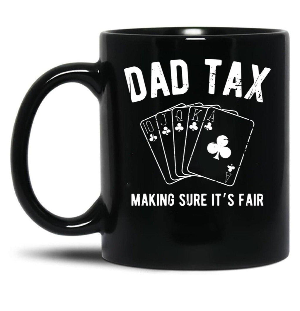 Dad Tax Games Black Coffee Mug
