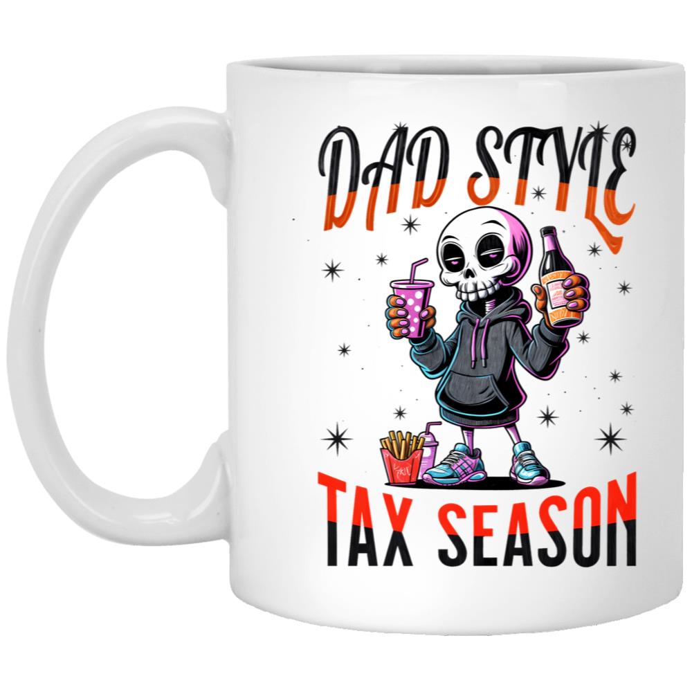 Dad Tax Season Essential Mug White Coffee Mug