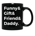 Dad Tax Mug, Father Days 35 Black Coffee Mug - Black