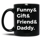Dad Tax Mug, Father Days 35 Black Coffee Mug