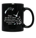Dad Your Life Was A Blessing Black Coffee Mug - Black