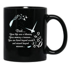 Dad Your Life Was A Blessing Black Coffee Mug - Black