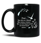 Dad Your Life Was A Blessing Black Coffee Mug