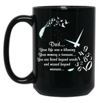 Dad Your Life Was A Blessing Black Coffee Mug