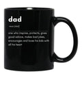 Dad Black Coffee Mug, Gift Coffee Mug - Black