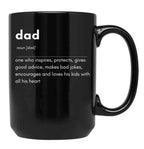 Dad Black Coffee Mug, Gift Coffee Mug