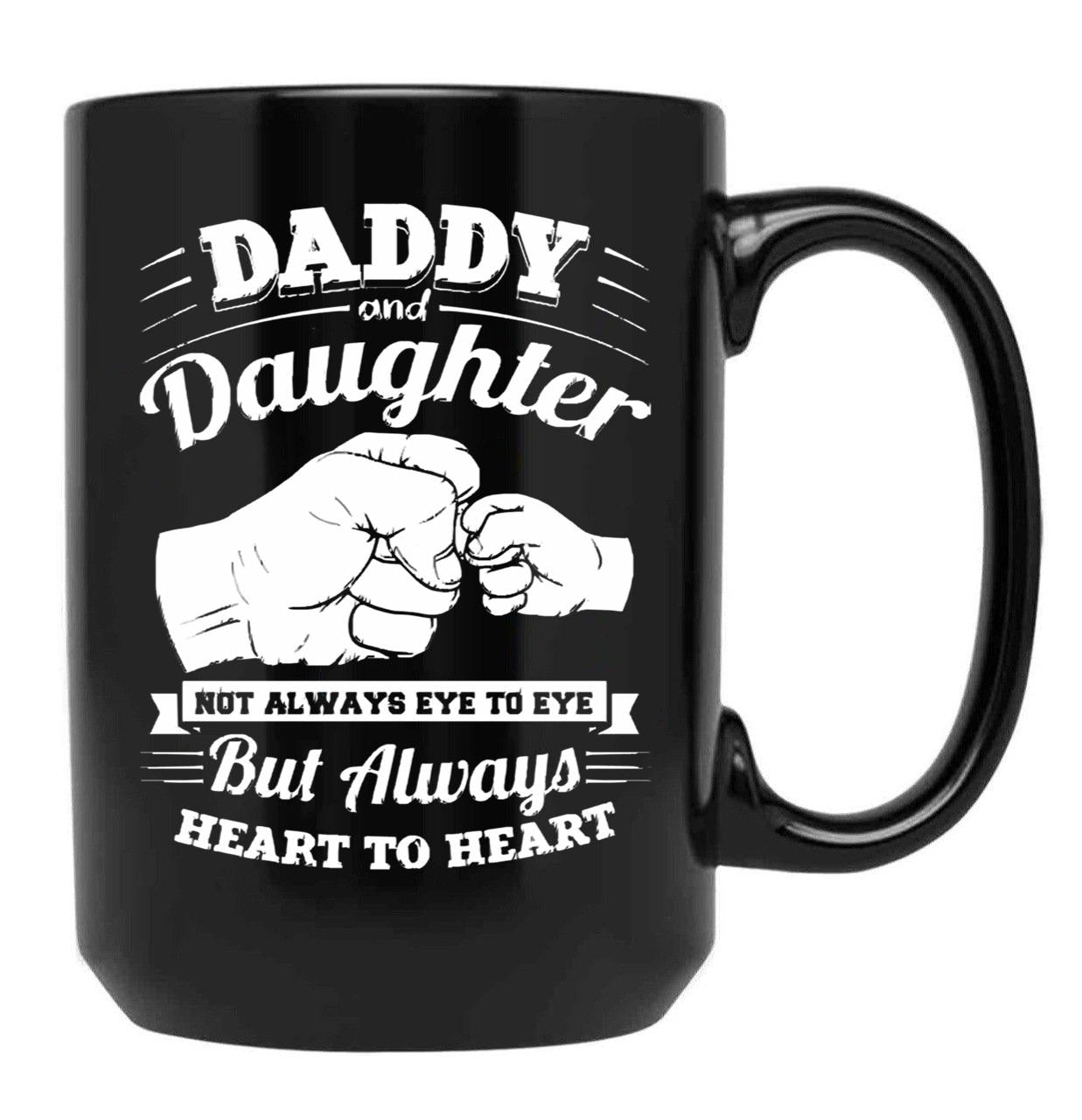 Daddy And Daughter Daddy And Daughter _By Doczen_ Black Coffee Mug - Black