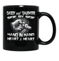 Daddy And Daughter Fist Bump TMug Father'S Day Gift Tee Black Coffee Mug - Black