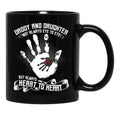 Daddy And Daughter Not Always Eye To Eye But Always Heart To Heart (8) Black Coffee Mug - Black