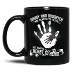 Daddy And Daughter Not Always Eye To Eye But Always Heart To Heart (8) Black Coffee Mug