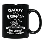 Daddy And Daughter Mugs Gift For Father And Daughter - Fathers Day Black Coffee Mug - Black