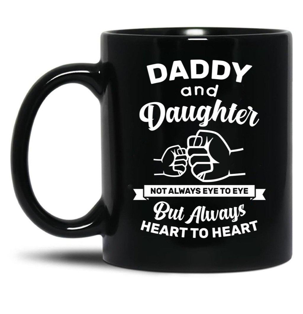 Daddy And Daughter Mugs Gift For Father And Daughter - Fathers Day Black Coffee Mug