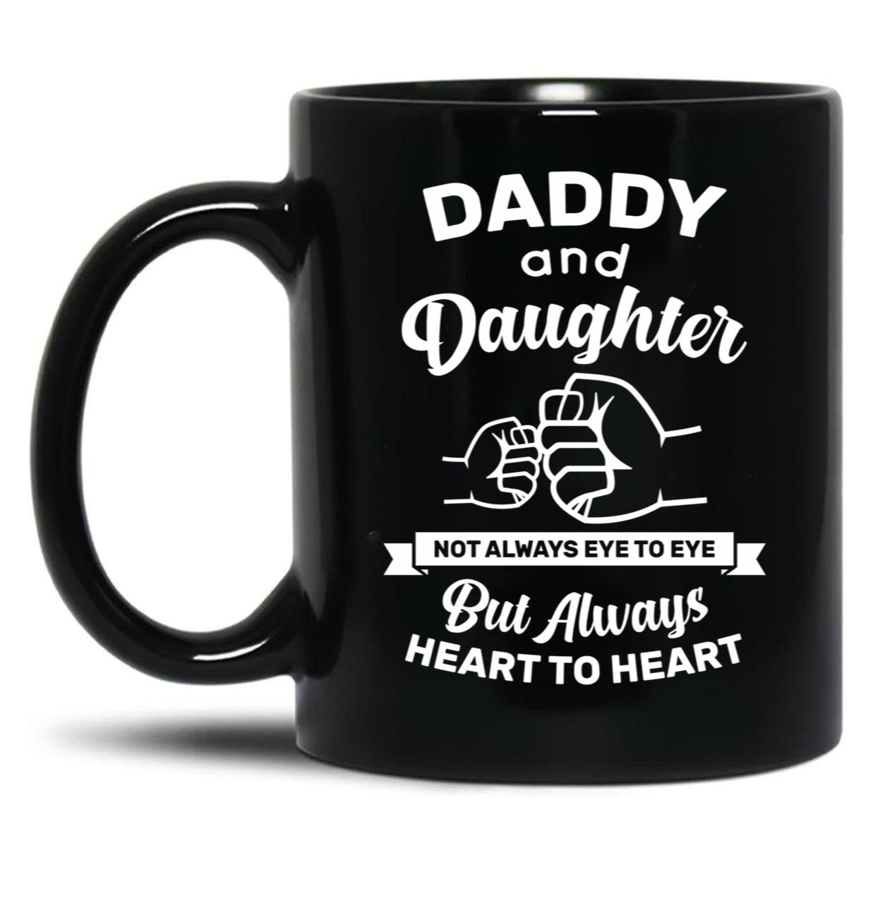 Daddy And Daughter Mugs Gift For Father And Daughter - Fathers Day Black Coffee Mug