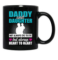 Daddy And Daughter Mug Black Coffee Mug - Black