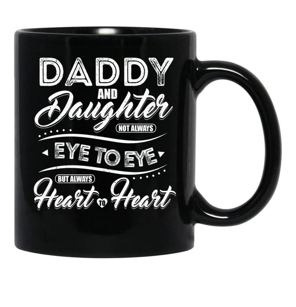 Daddy And Daughter (1) Black Coffee Mug - Black