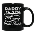 Daddy And Daughter (1) Black Coffee Mug - Black