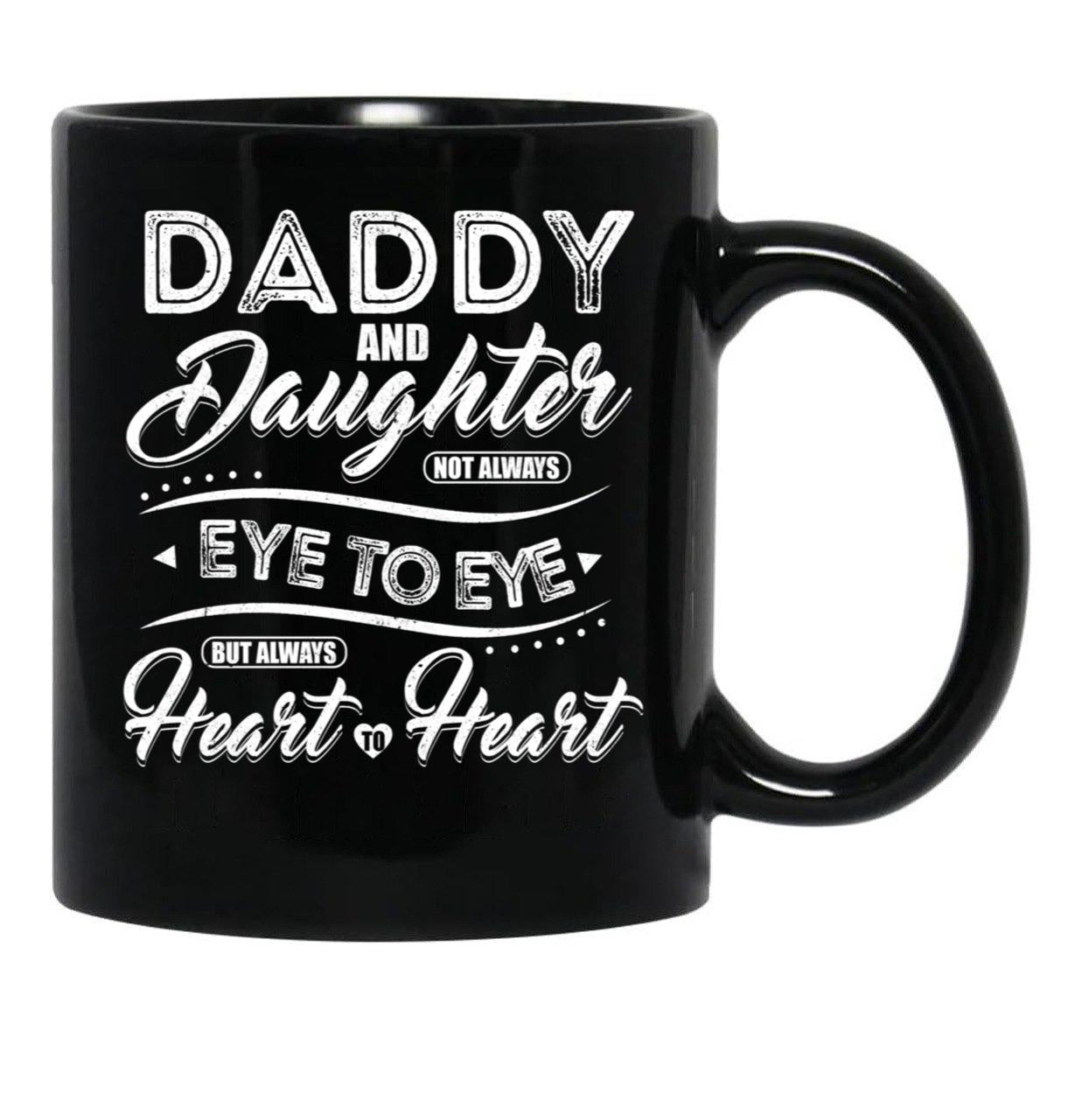 Daddy And Daughter (1) Black Coffee Mug - Black