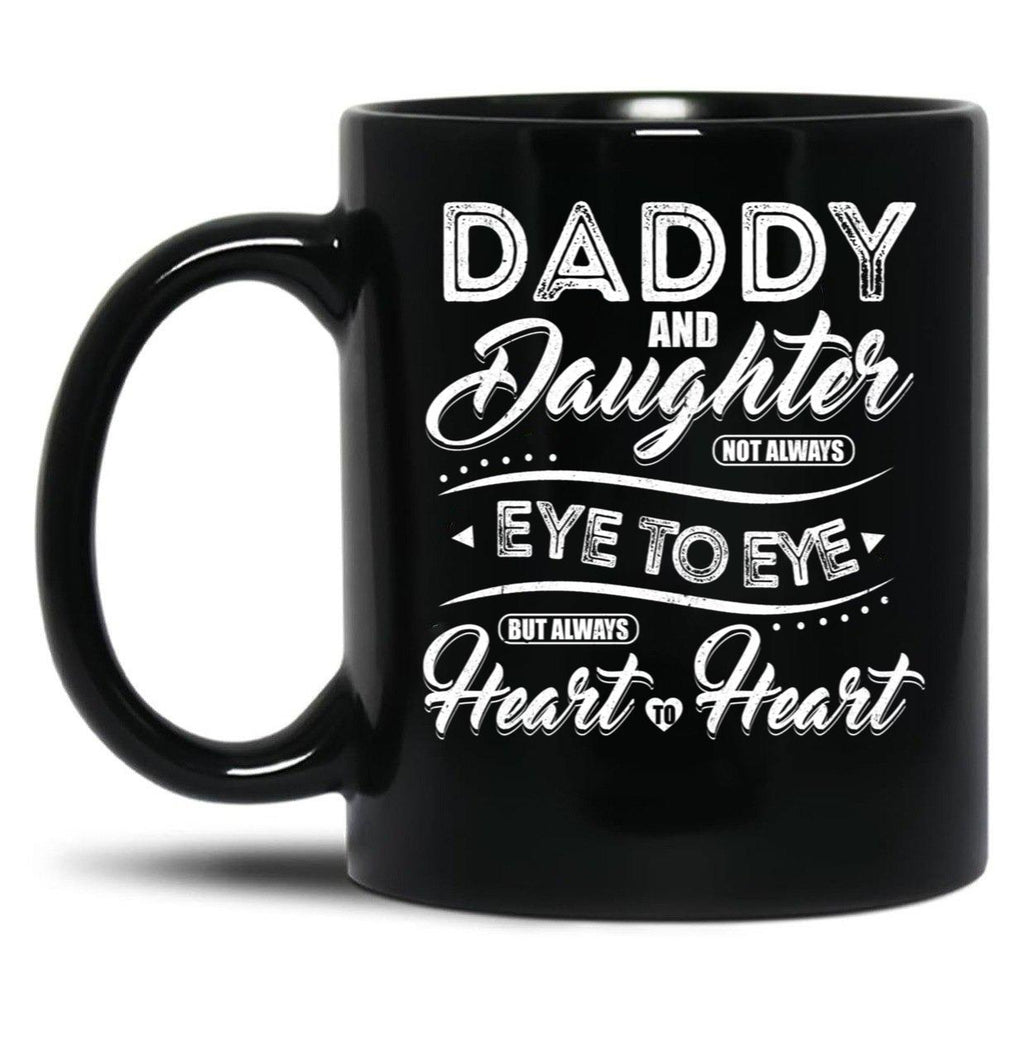 Daddy And Daughter (1) Black Coffee Mug