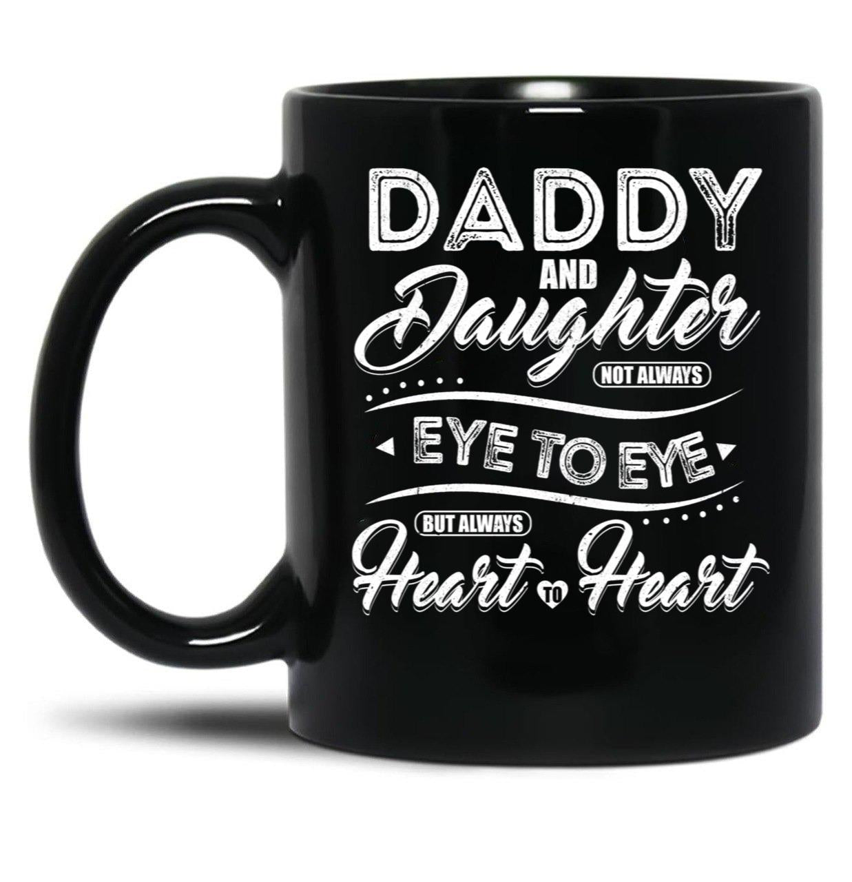 Daddy And Daughter (1) Black Coffee Mug