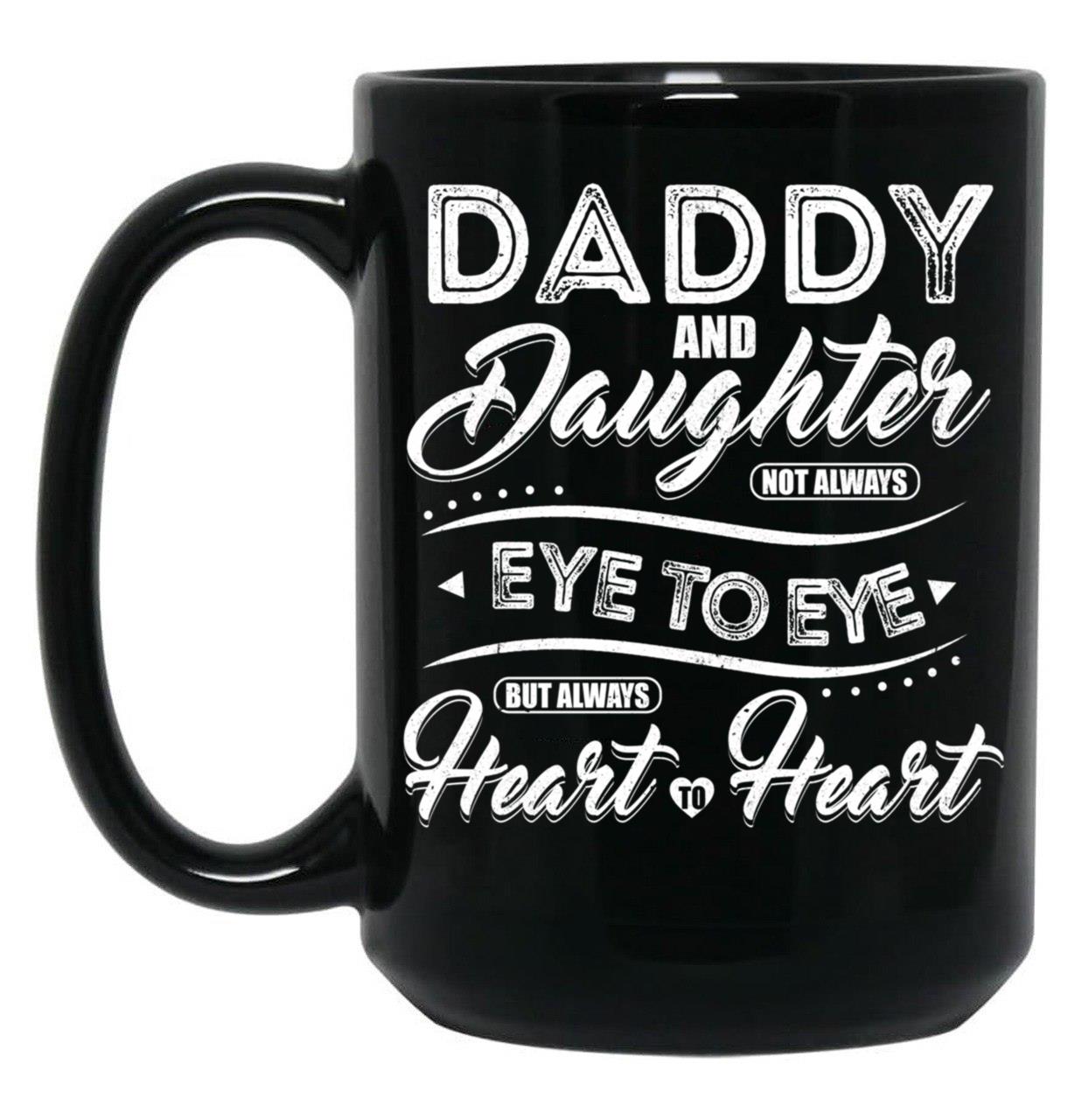 Daddy And Daughter (1) Black Coffee Mug
