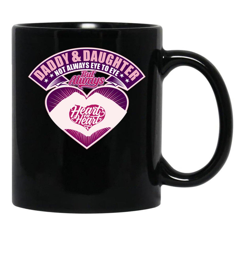 Daddy And Daughter (2) Black Coffee Mug - Black