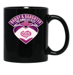 Daddy And Daughter (2) Black Coffee Mug - Black