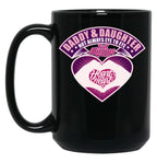 Daddy And Daughter (2) Black Coffee Mug