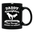 Daddy And Daughter Black Coffee Mug - Black