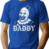 Daddy Art The Clown Horror Terrifier T-Shirt for Men & Women, T-Shirts Graphic Tee - Blue