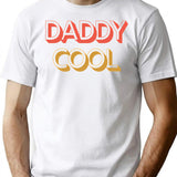 Daddy Cool Retro Style Father'S Day Gift T-Shirt for Men & Women, T-Shirts Graphic Tee - White