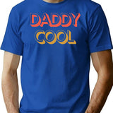 Daddy Cool Retro Style Father'S Day Gift T-Shirt for Men & Women, T-Shirts Graphic Tee - Blue