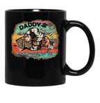 Daddy Daughter Best Friends For Life Sublimation Black Coffee Mug - Black