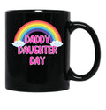 Daddy Daughter Day (1) Black Coffee Mug - Black