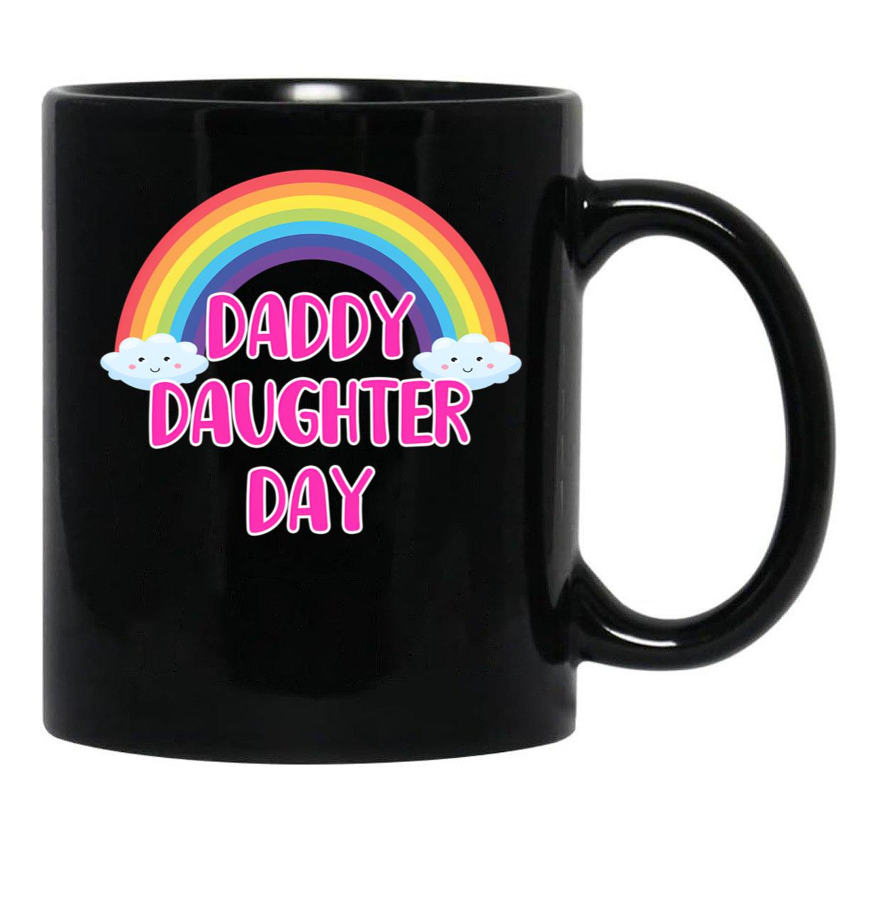 Daddy Daughter Day Black Coffee Mug - Black