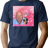 Daddy Winkle Bertram Be Respectful to Daddy Wow Yrs22 Classic Premium Heavyweight Cotton T-Shirt - Navy