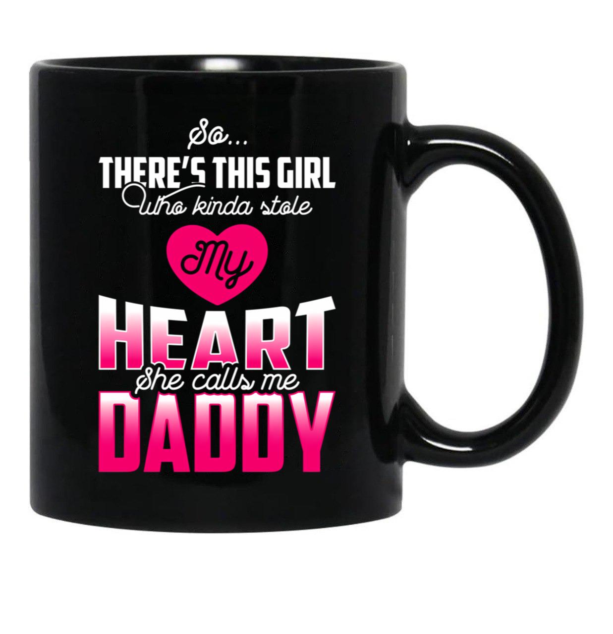 Daddy'S Girl Black Coffee Mug - Black