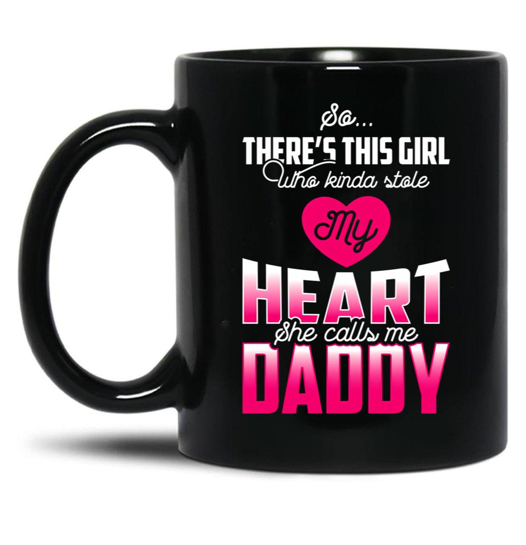 Daddy'S Girl Black Coffee Mug