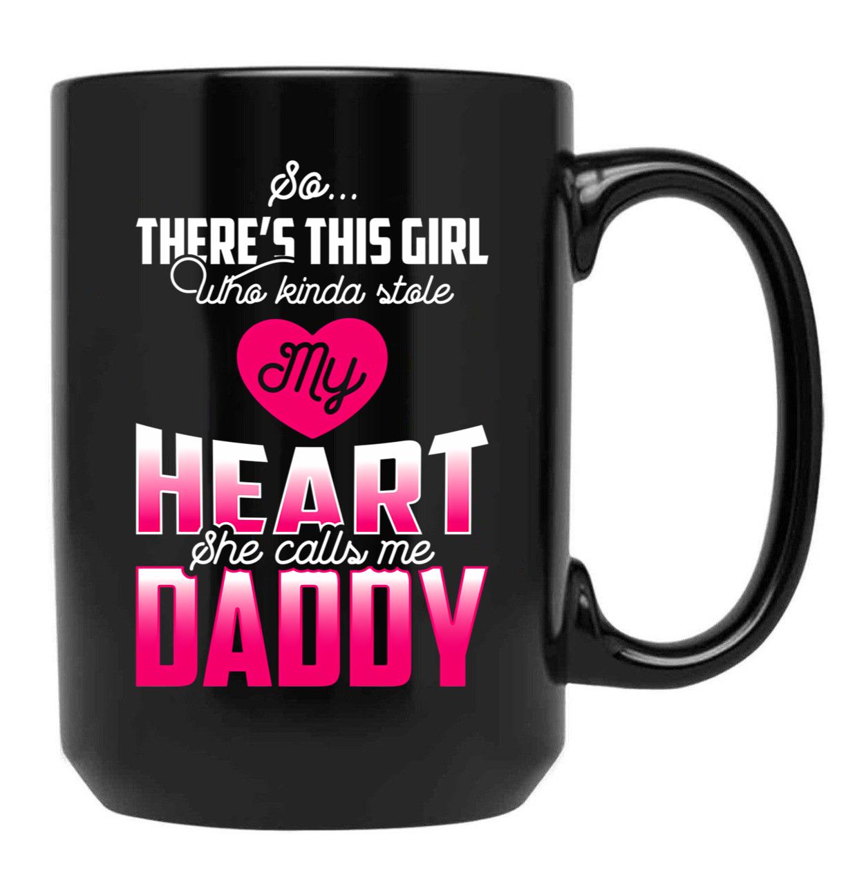 Daddy'S Girl Black Coffee Mug - Black