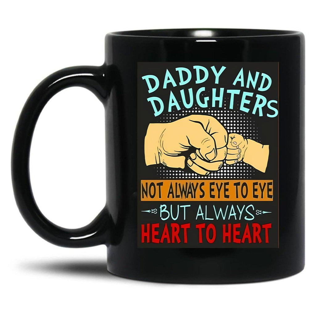 Daddy'S Girls Black Coffee Mug