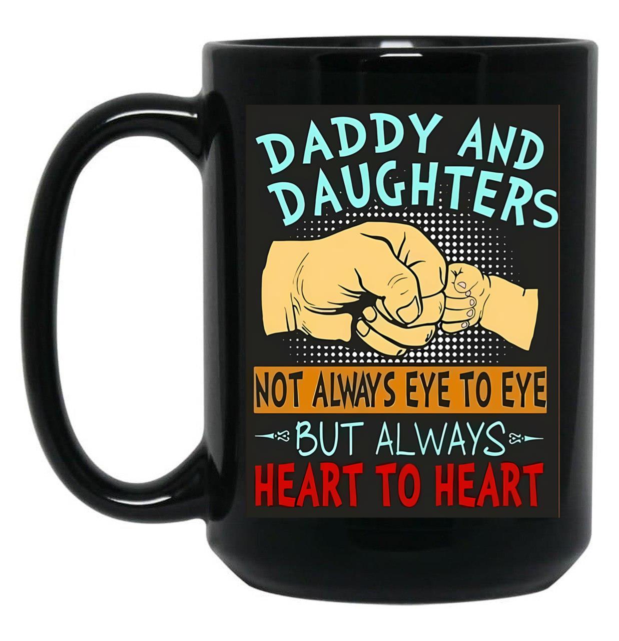 Daddy'S Girls Black Coffee Mug