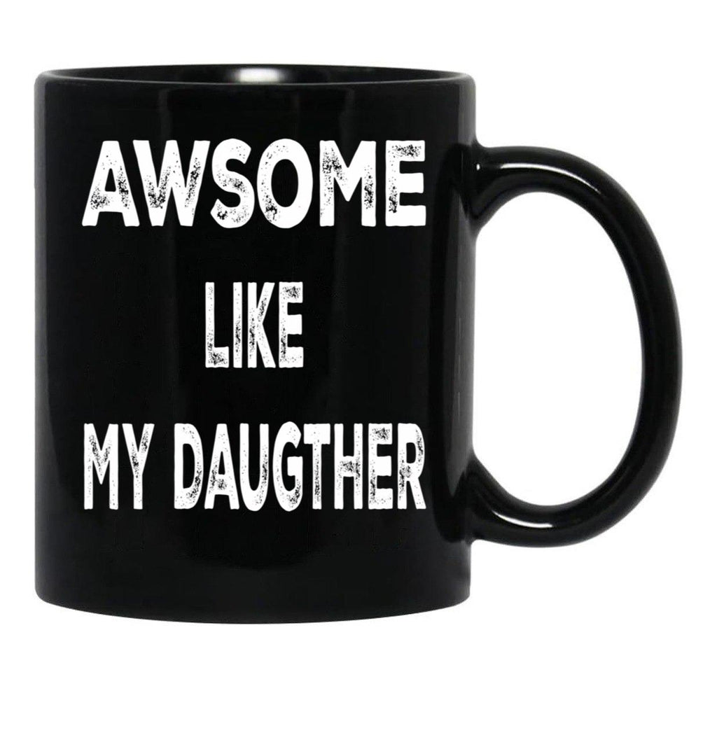 Daddys Girl Fathersday Gift Black Coffee Mug - Black