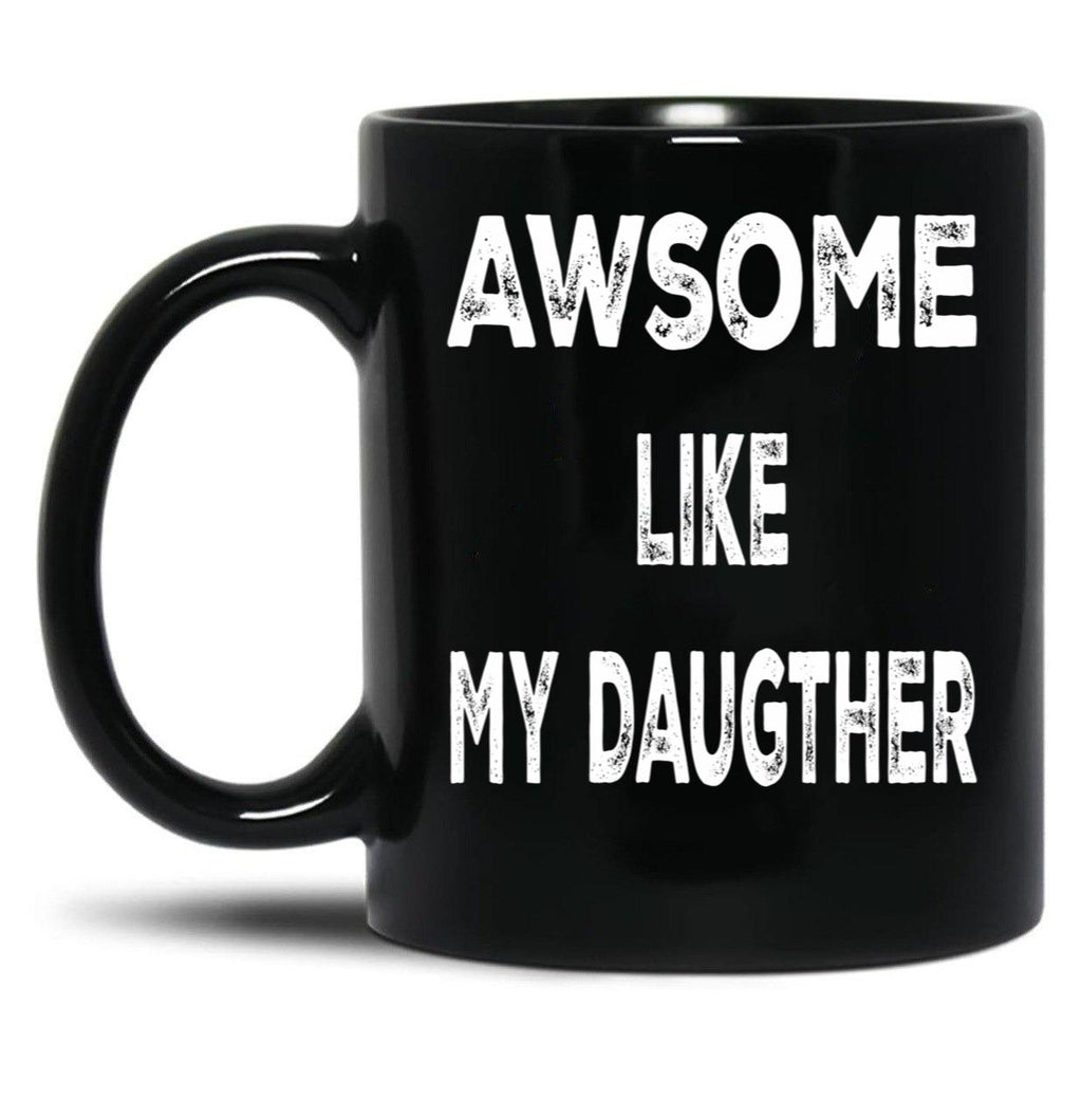 Daddys Girl Fathersday Gift Black Coffee Mug
