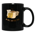 Dads Coffee Tax Black Coffee Mug - Black