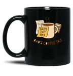Dads Coffee Tax Black Coffee Mug