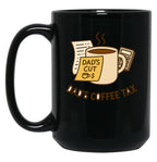 Dads Coffee Tax Black Coffee Mug