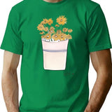 Daisies T-Shirt for Men & Women, T-Shirts Graphic Tee - Green