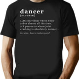 Dancer Description Design T-Shirt for Men & Women, T-Shirts Graphic Tee - Black