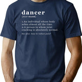 Dancer Description Design T-Shirt for Men & Women, T-Shirts Graphic Tee - Navy