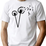 Dandylion People Flight T-Shirt for Men & Women, T-Shirts Graphic Tee - White